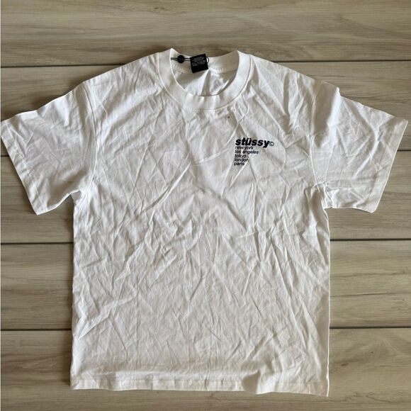 Stussy Strawberry Tee White Medium NWT - Picture 3 of 6